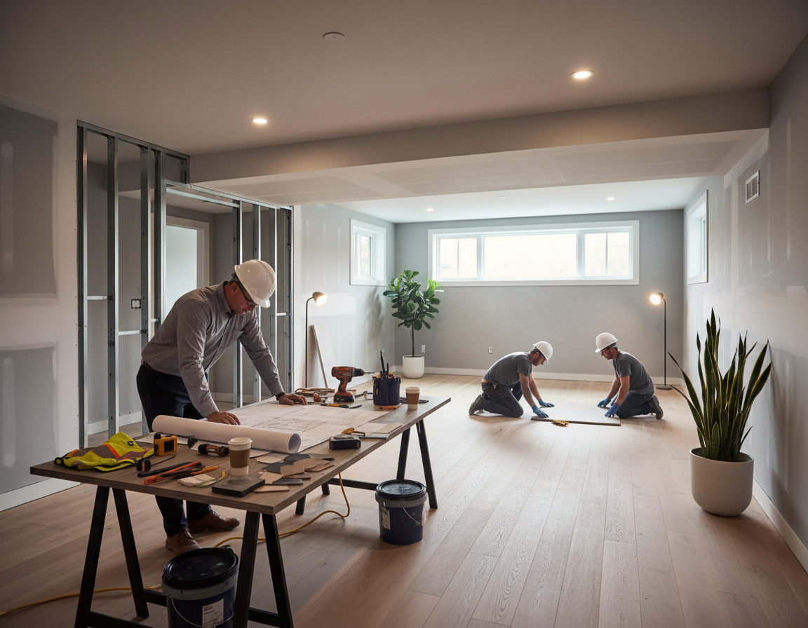 Basement Remodel in Bellevue